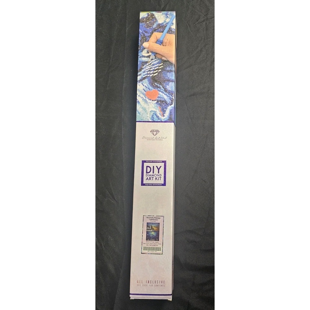 Diamond Art Club DIY Diamond Art Kit Heavenly Passage Lighthouse 27.6" x 36.6"